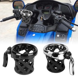 Motorcycle Handlebar Holder Cup Holder Drink Holder for Honda Goldwing GL1800 F6B 2001-2023 Retention Bottle Holder (Black)