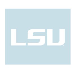 Craftique LSU Decal (WHT LSU Decal (3",4",6",12",18"), 6 in)