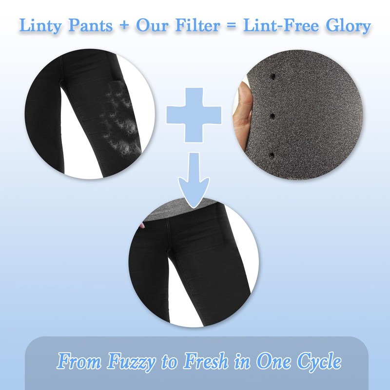 3 Pack WH01X35719 Washer Dryer Lint Filter Replacement - for