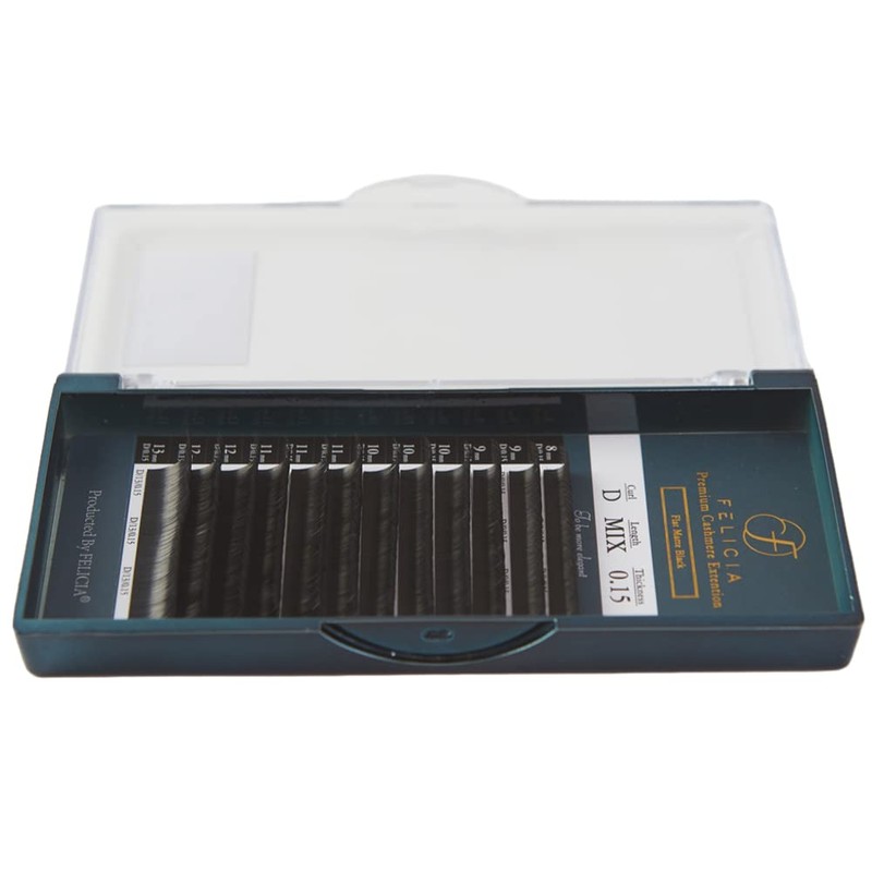 FELICIA Flat Matte Lash Extensions Ultra Soft Single Matsueku Eyelash