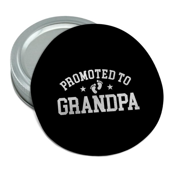 Graphics & More Promoted to Grandpa Straight Round Rubber Non-Slip