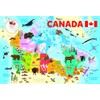 Illustrated Map of Canada 100 pc