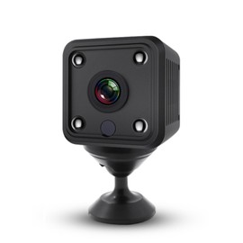 Yunseity 1080P Mini Security Camera, Auto Night Vision Motion Detection Surveillance Camera, Loop Recording & SD Card Storage Indoor Outdoor Camera for Baby Pet Nanny