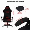 KOSLEOW 4 Pezzi Copertura per Sedia da Gaming, Copri Sedia