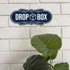 Designer Drop Box Sign (Brushed Gold) - Small