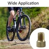 Runseaway 4PCS Brass Presta Valve Adapter, Convert Presta to Schrader
