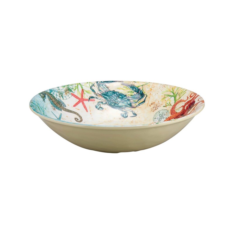 Supreme Housewares 16-Piece Melamine Dinnerware Set, Includes Dinner Plates, Salad