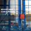 BOZZYS Adjustable Cable Padlock with 3 Keys | 1.15ft L