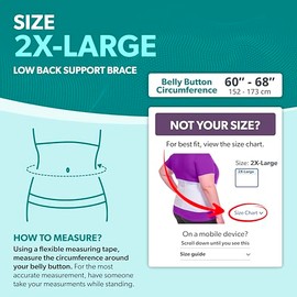 BraceAbility Faja de espalda para mujer de talla grande para dolor de espalda baja – XXL para mujer suave y elástica lumbar de compresión para la obes