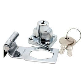 Zinc Alloy 90 Degrees Keyed Hasp Lock Twist Knob Keyed Lock Hasp for Doors Cabinet