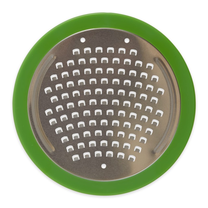 RSVP International Kitchen Collection Multi-Function Zester/Grater, Airtight and Leak Proof