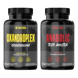 Oxandrolone 60caps + Anabolic 60caps Testo Booster Diablo Sin Sabor