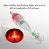 LED Underwater Fishing Lure Light Deep Drop Shape Waterproof Flashing