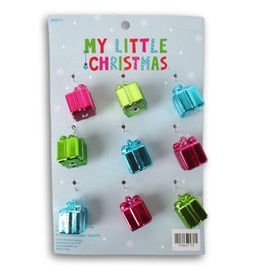 Metallic Color Gifts Christmas Tree Ornaments - 9 Count