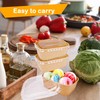 60 Pcs Disposable Kraft Paper Bowl Bulk Paper Meal Prep