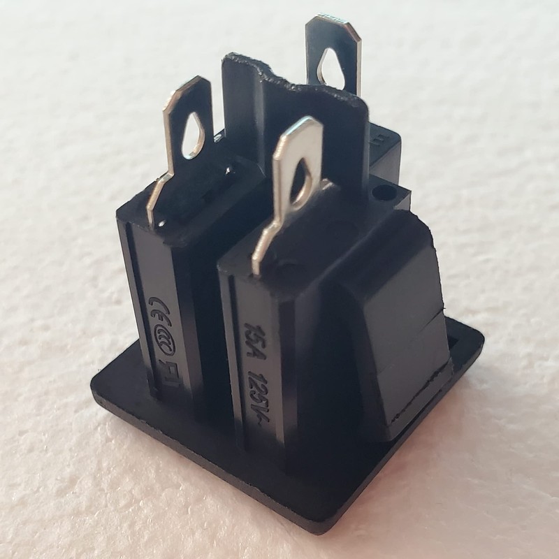 Panel Mount Outlet Power Socket 10Pcs US Plug 3 Pins