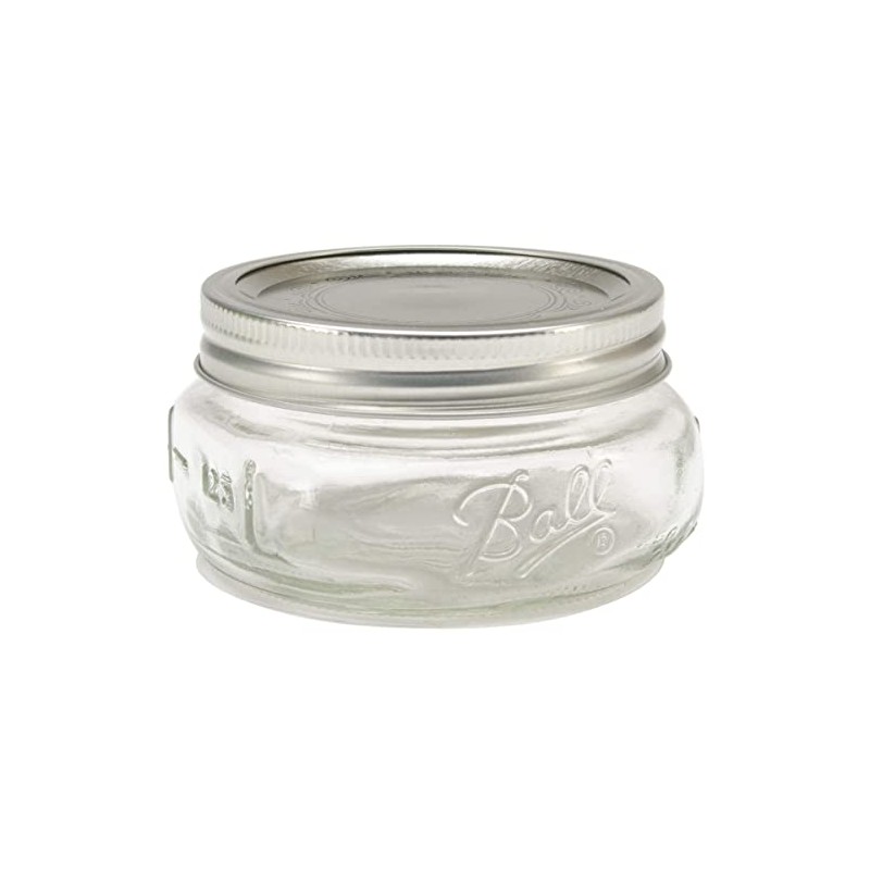 Ball Mason Wide Mouth Half Pint Jars - 8oz -