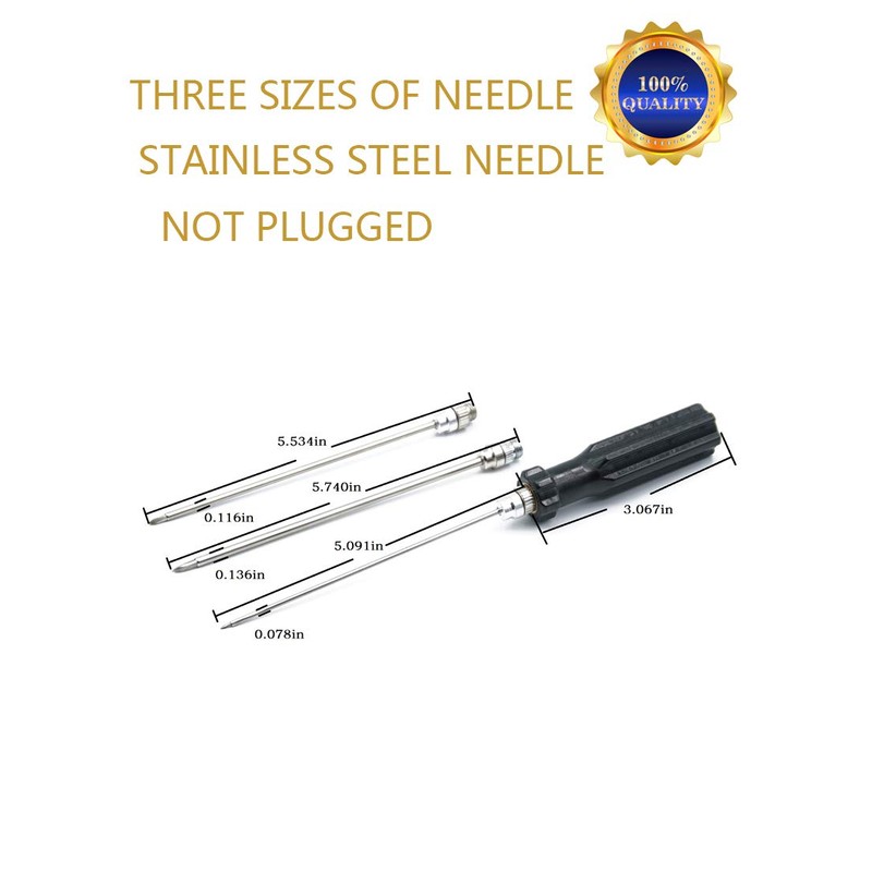 YANDIA Fish Venting Tool Three Sizes of Stainless Steel Needle