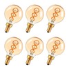 E12 Décor Globe g16.5 Candelabra Light Bulb 4W Dimmable ,