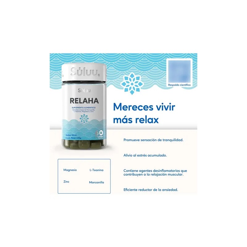 Ansiedad Suplemento Gomitas Anti Estrés Magnesio Sin Gluten