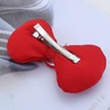 Cimenexe Bohemian Red Bow Hair Clips Puffy Bow Tie Hair