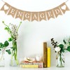 Bchinb Engaged Burlap Banner Rustic Engagement Wedding Party Decorations Bunting