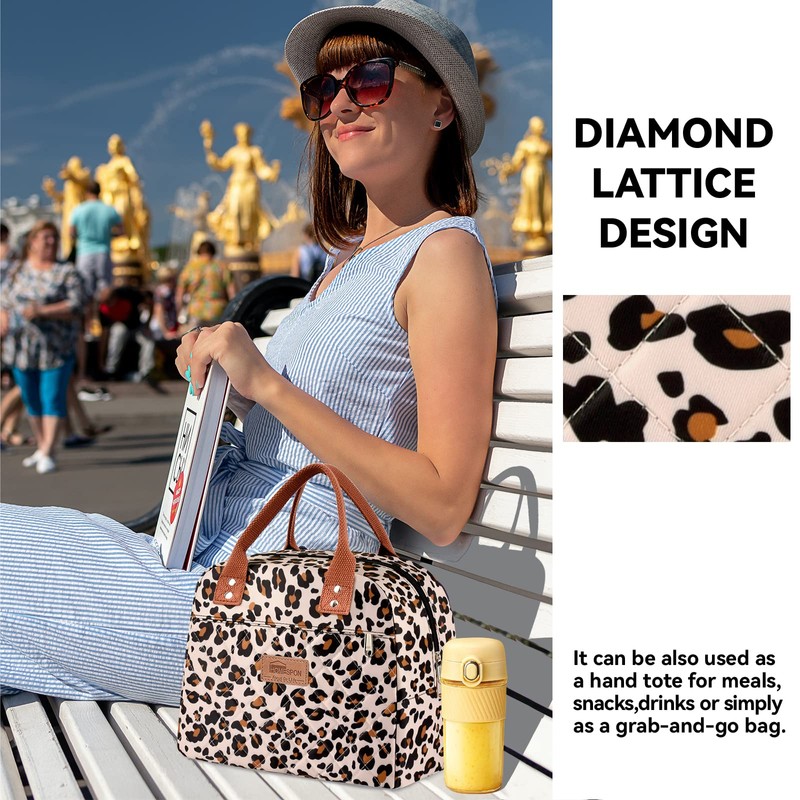 HOMESPON Insulated Lunch Bag for Women Men Adults Lunch Tote