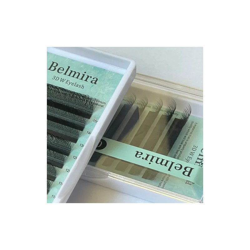 Extensiones De Pestañas 3D In W, 8–15 mm, Naturales y