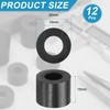 uxcell 12 Pcs Rubber Spacers 20mm OD x 10mm ID