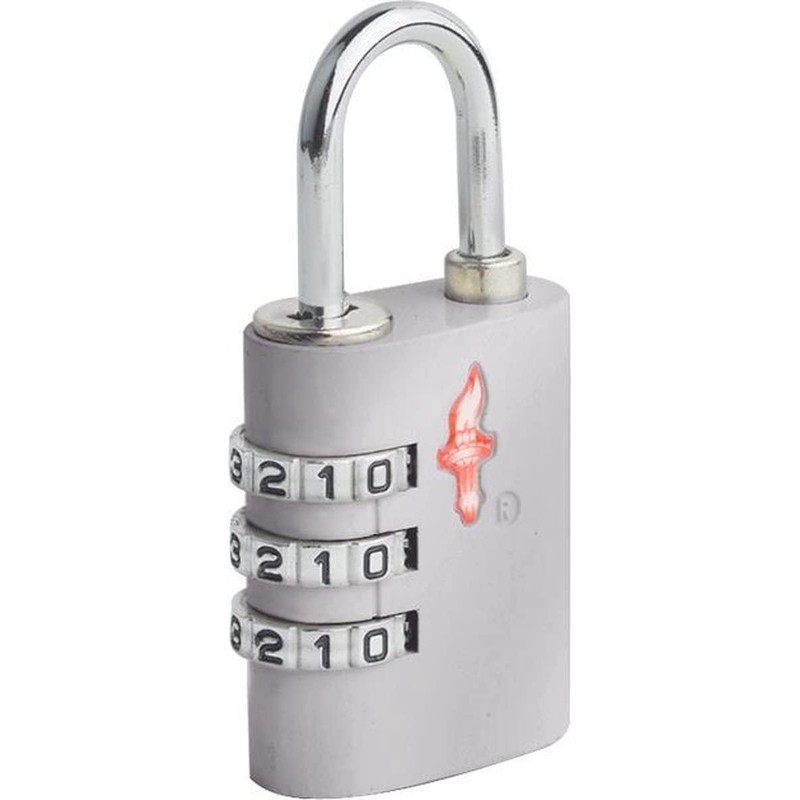 Dresz TSA 3 Digits Luggage Lock, 6 cm, Silver