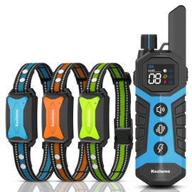 Kezlume Dog Shock Collar - 4000FT Dog Training Collar with Remote Innovative IP67 Waterproof with 3 Training Modes, Rechargeable E-Collar for All Breeds 5-120lbs Small Medium Large Dogs