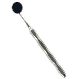 Oral Examination Mouth Mirror #5 with Lightweight Hollow Handle, Silver, Premium German Stainless Steel Dental Instruments