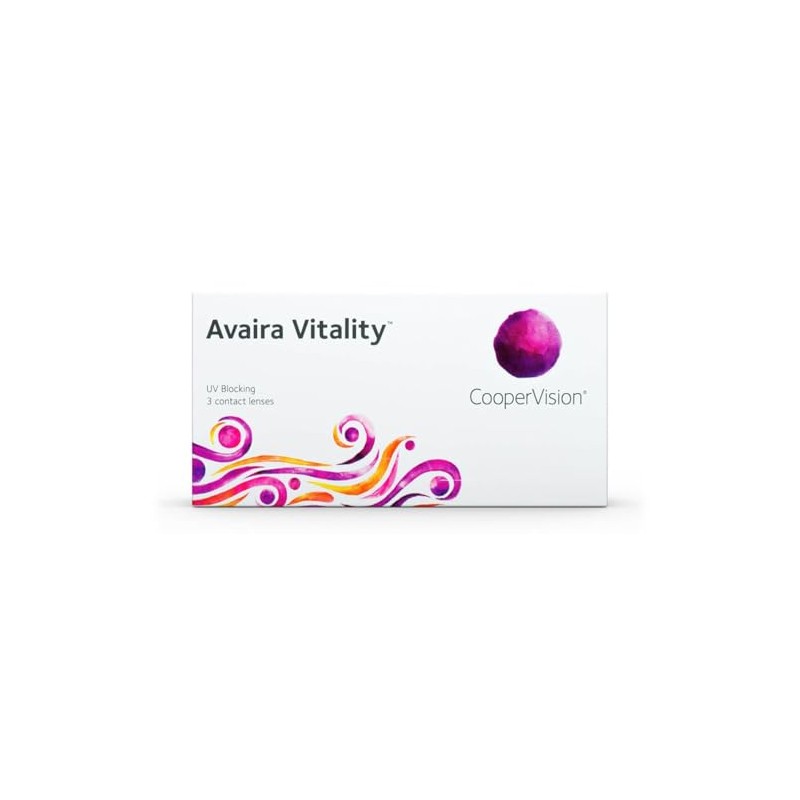 CooperVision Avaira Vitality (3) Monthly Lenses, Soft, Pack of 3,