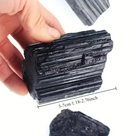 Wholesale Natural Black Tourmaline Raw Stone Healing Feng Shui Style Crystal for Meditation and CraftColor: Black Tourmaline Raw Stone, Size: 1LB