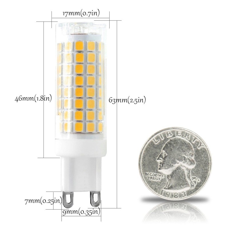 XRZT G9 Led Bulbs,7W Chandelier Light Bulbs (75W Halogen Equivalent)