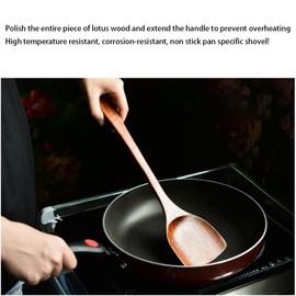 Wooden Spatula Professional Non Stick Wooden Spatula Wood Turner Cooking Tool Heat Resistant Wood Spatulas for Baking Non Stick Cookware
