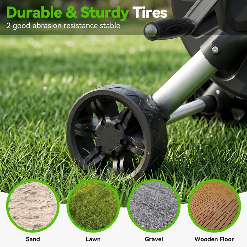Yestar Upgrade Garden Hose Reel Cart, Holds 200 Ft 5/8"