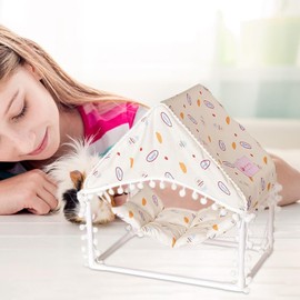 Small Animal Houses and Habitats | Breathable Hamster Hiding Place Hamster Hut | Lightweight Hamster Cage Accessories Hamster Shelter House for Hamsters Guinea Pigs