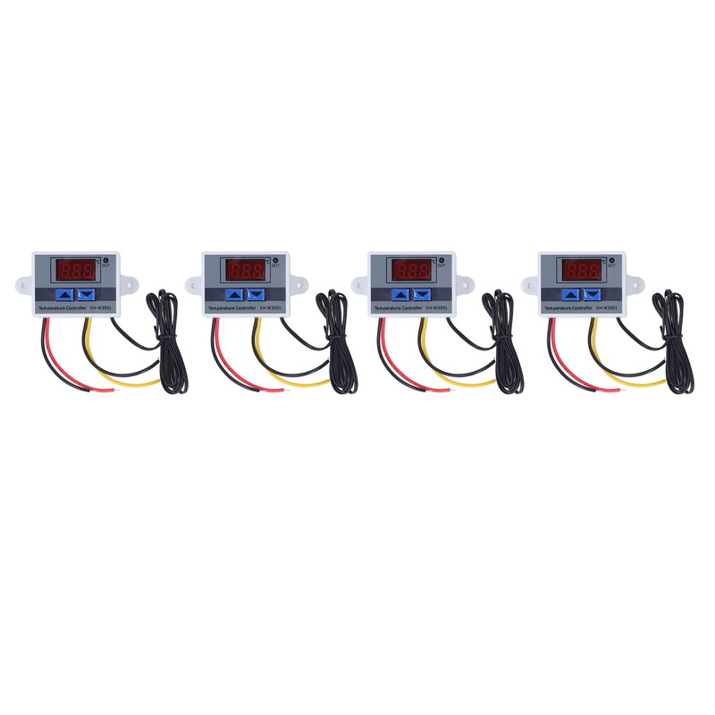 4Pcs Temperature Controller Digital Display Temp Regulator ‑50℃ to 110℃