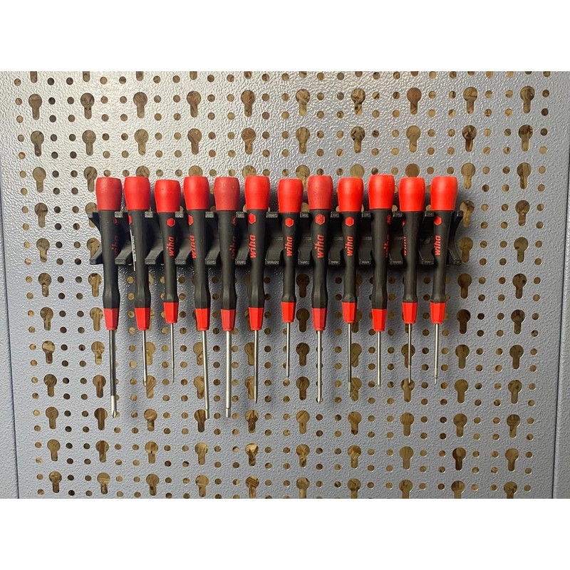 Screwdriver Holder for Micro Precision Screwdrivers for Küpper Perforated Wall