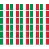 Womaha 30 Sheets Italy Flag Temporary Tattoos Fans Face Tattoo