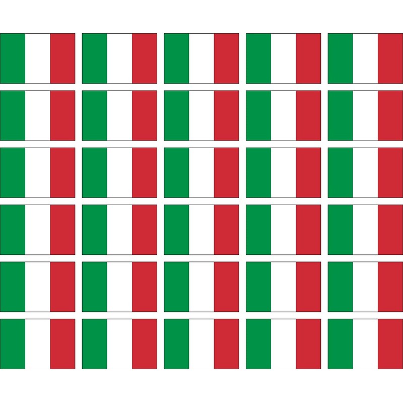 Womaha 30 Sheets Italy Flag Temporary Tattoos Fans Face Tattoo