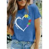 MAIHUN MAIHUN Autism Awareness Shirt for Women Accept Understand Love