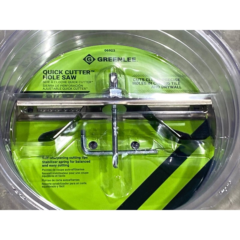 Greenlee 06923 Quick Cutter Adjustable Hole Saw 2-1/2” - 7”