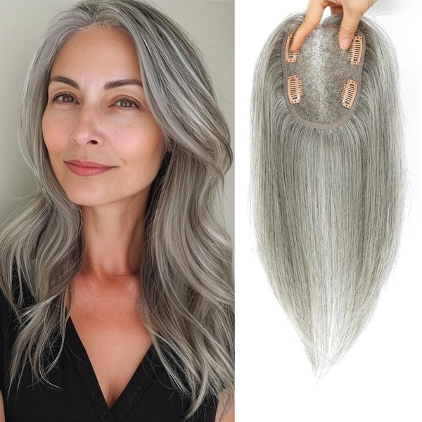 Human Hair Toppers for Women Real Human Hair Topper with