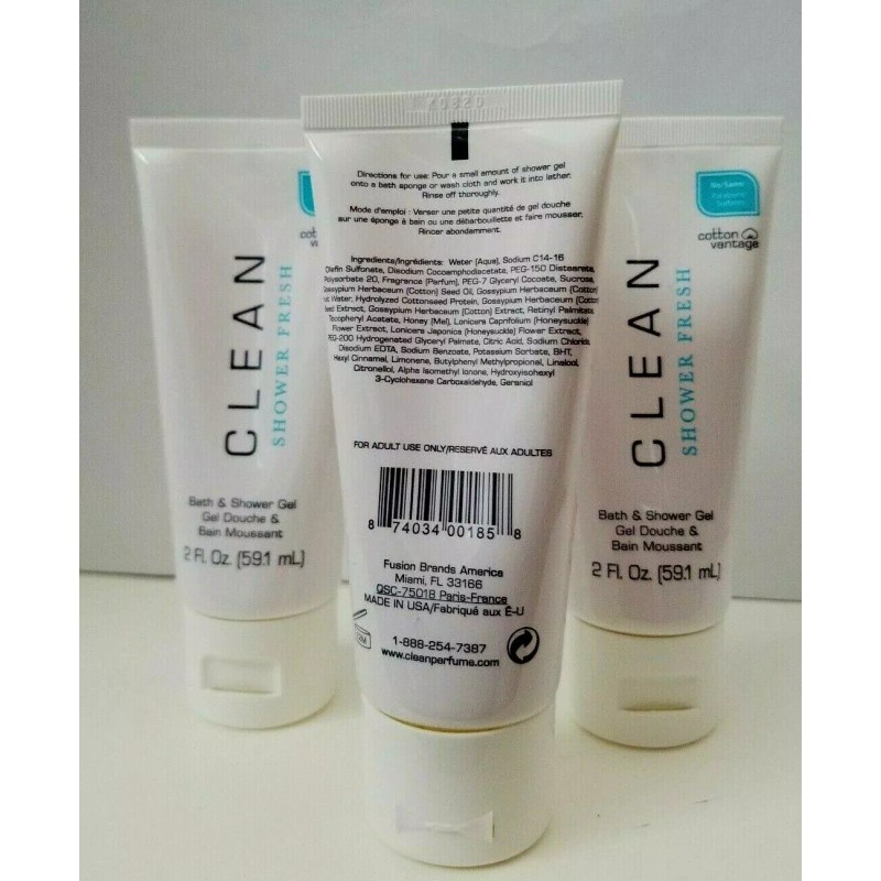 CLEAN 3 pcs CLEAN SHOWER FRESH Bath & Shower Gel