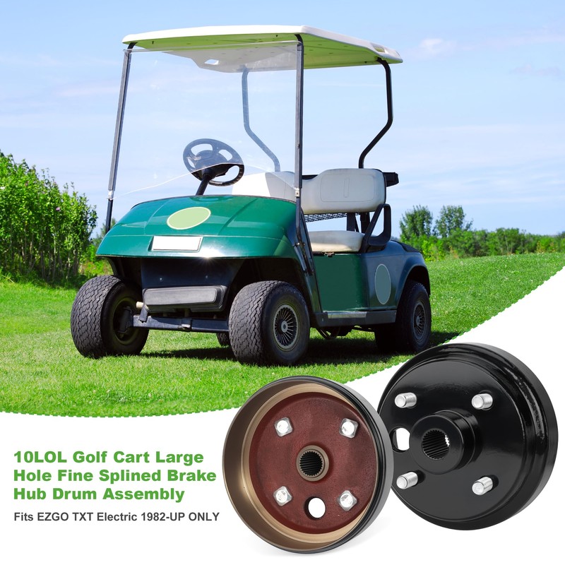 10L0L Golf Cart Brake Drum Hub Assembly for EZGO 1991-up