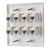 IBL - Cat6 Keystone Ethernet Wall Plate Female to Female