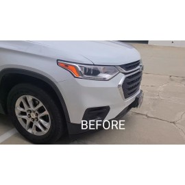 Clearsurface Fit Chevy Traverse 18-21 Rear Trunk Chrome Delete Decal Film Blackout Trim - Gloss Black