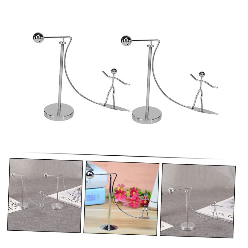 ORFOFE 2Pcs Surfing Men Tumbler Physics Balancing Ornament Premium Decor